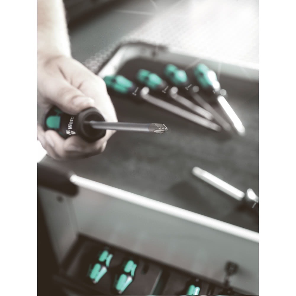 德國【WERA】鍍鈦怪牙起子 精緻型起子組 334/6 (6支組) 附掛式收納架-細節圖5