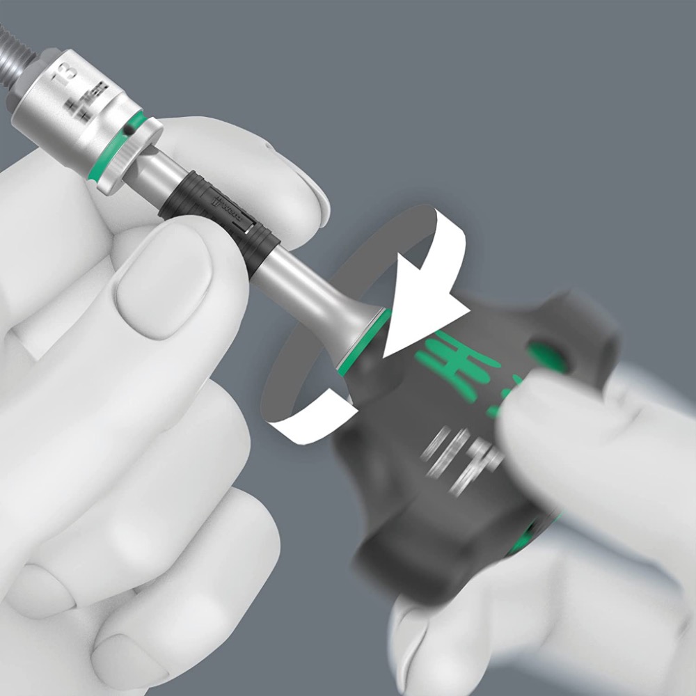 德國【WERA】KK-400RA2 快脫T型棘輪板手+套筒  9件組附帆布包  T型板手 棘輪 套筒組-細節圖6