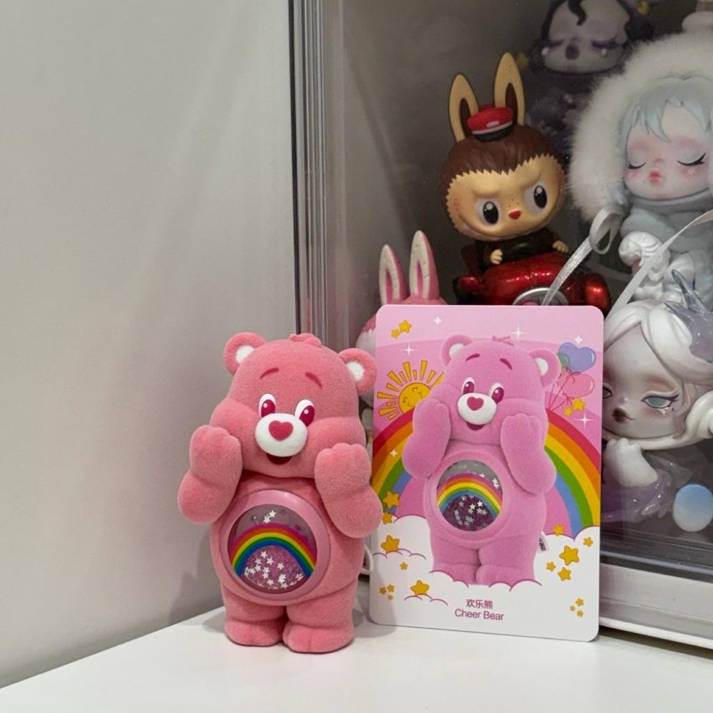 POPMART泡泡瑪特 cer bears愛心熊繽紛擁抱系列 植絨盲盒 確認款-陽光熊、幸運熊、歡樂熊-細節圖4