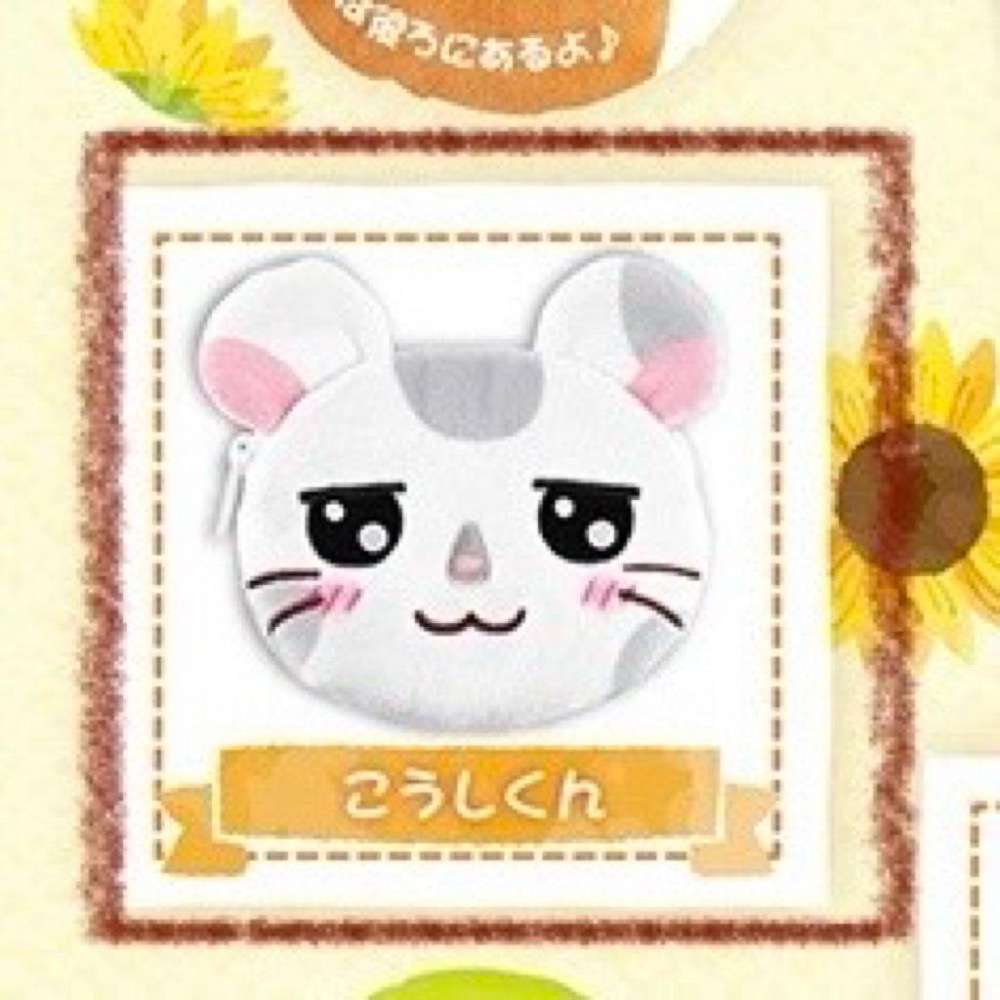 日本🇯🇵哈姆太郎 多多 扭蛋 ふわふわ臉部收納包 玩偶袋 雜貨 小物袋 公仔袋 全新未拆-細節圖2