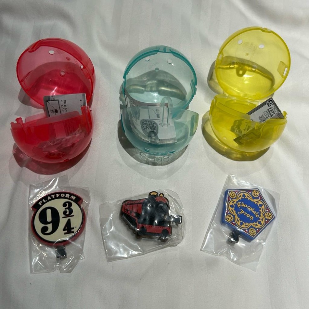 日本🇯🇵BANDAI 哈利波特扭蛋 轉蛋 造型軟膠髮夾 哈利波特-細節圖2