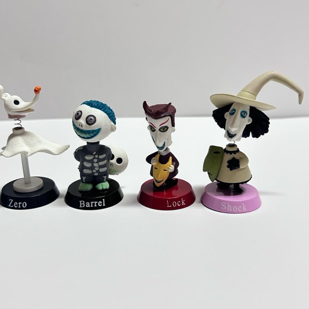 💀早期絕版 聖誕夜驚魂 搖頭公仔 全6種 不拆賣 收藏品 出清 老物 公仔-細節圖4