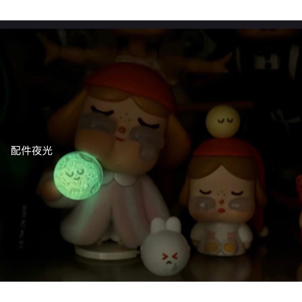 Pop Mart 泡泡瑪特 Cry Baby 哭娃 出走的月亮 確認款-月夜戀歌（拆袋有盒卡） 盲盒 公仔 擺件收藏品-細節圖3