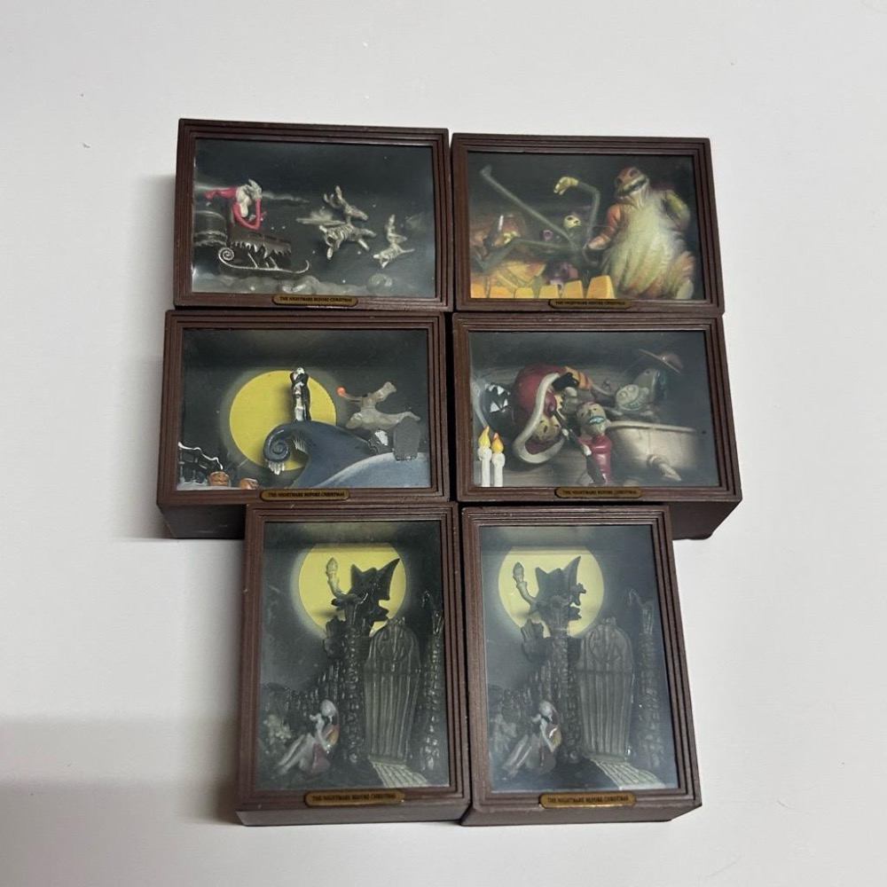 💀絕版 聖誕夜驚魂 美術館火柴盒場景 扭蛋公仔-細節圖2