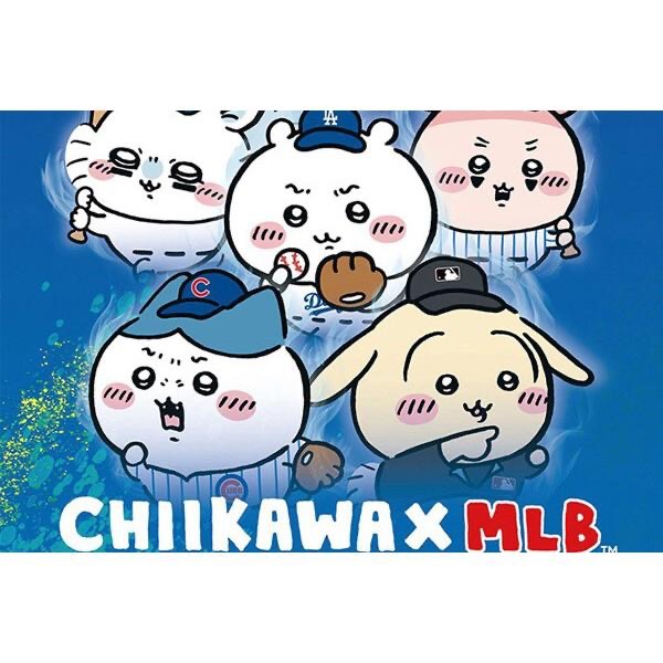 吉伊卡哇X MLB 東京開幕戰 2025 全息徽章盲袋  栗子 小桃-細節圖2