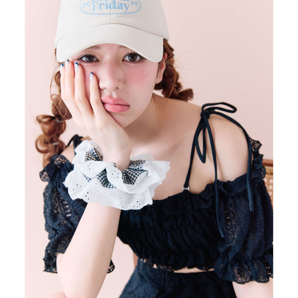 全新轉賣 日牌 olive des olive 蕾絲三件式泳裝-細節圖5