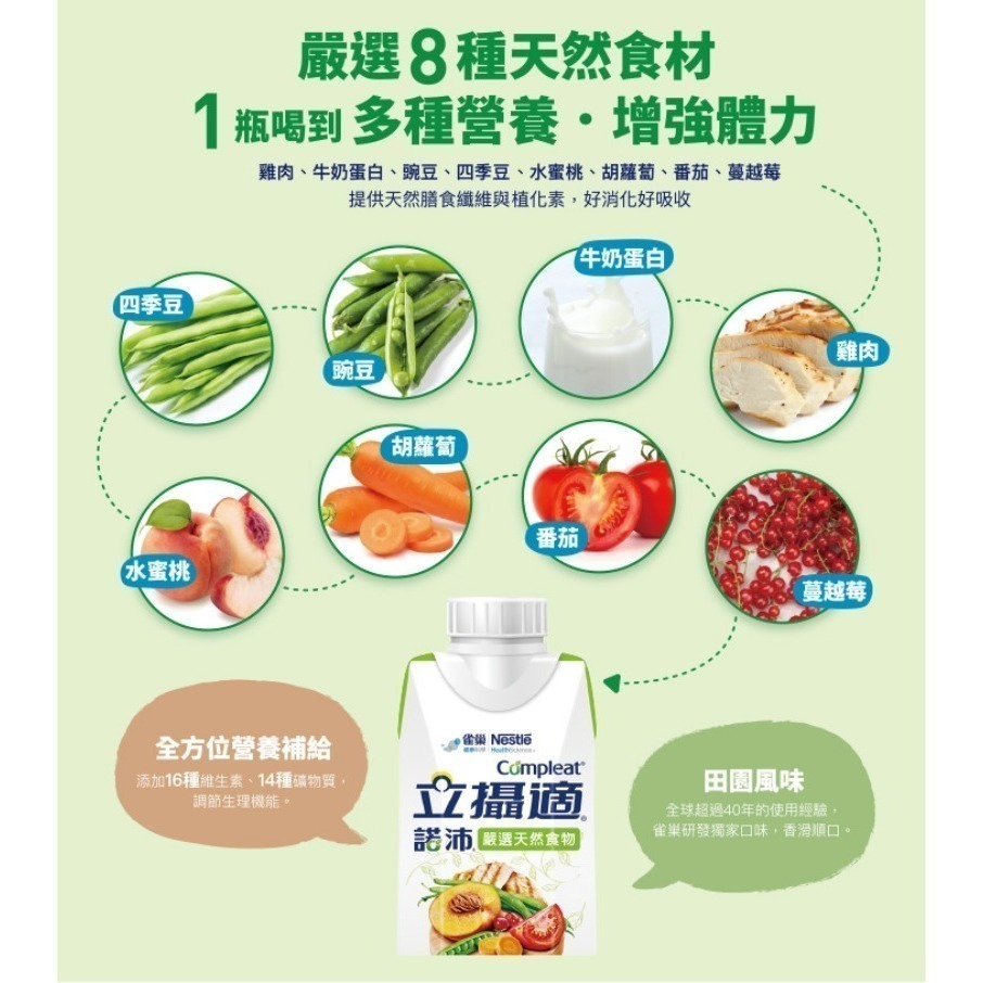 雀巢立攝適諾沛含天然食物均衡營養配方(250ml) 效期2027/05/17-細節圖2