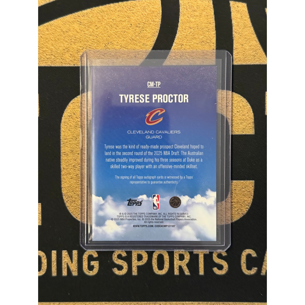 NBA Topps Tyrese Proctor 2025-26 Contemporary Marks Auto RC-細節圖2