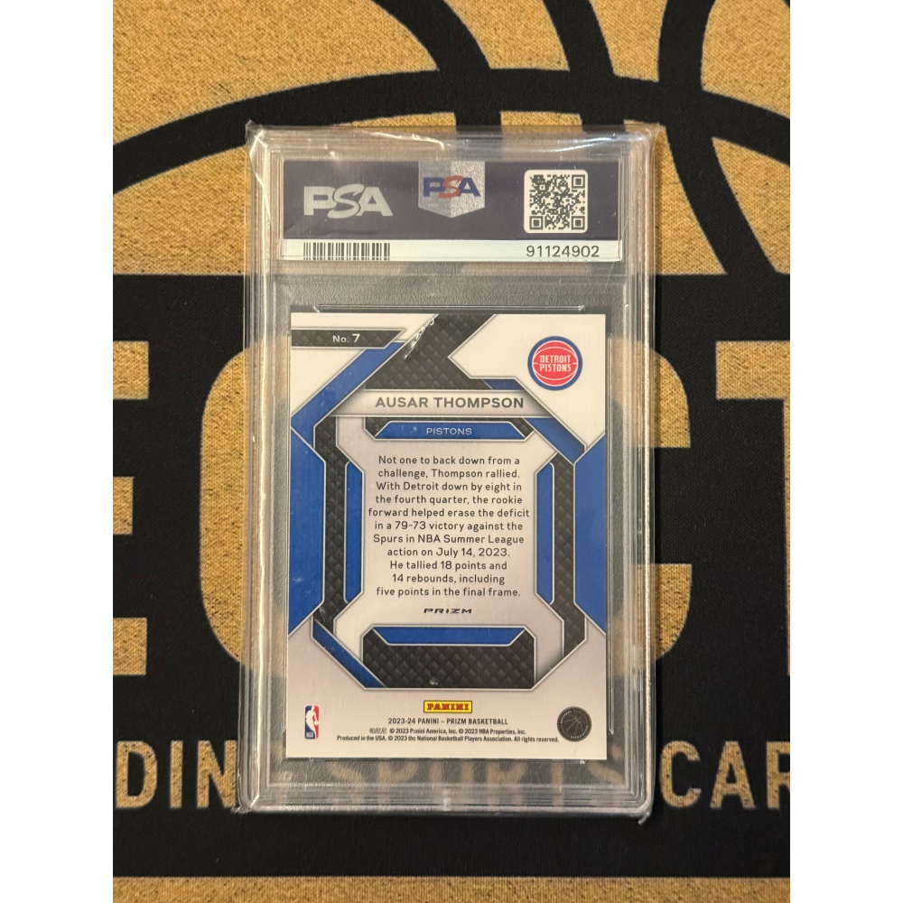 NBA Panini  Ausar Thompson 2023-24 Emergent Silver PSA9 RC-細節圖2