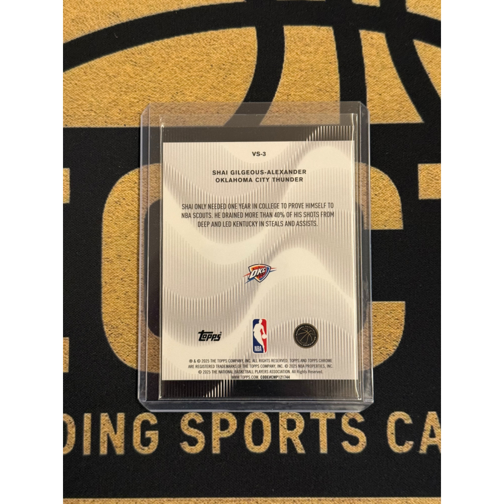 NBA Topps Shai Gilgeous-Alexander 2025-26 Voices /99 綠-細節圖2