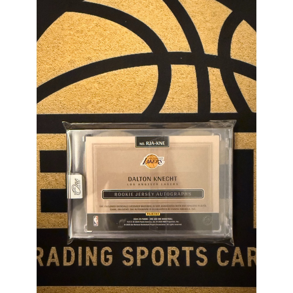NBA Panini Dalton Knecht 2024-25 O&O Rookie Patch Auto /10 民-細節圖2