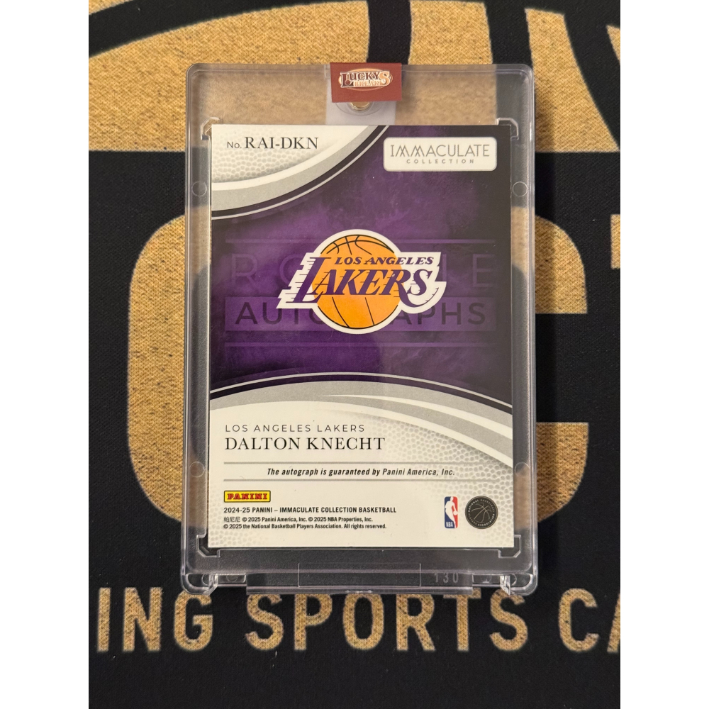 NBA Panini Dalton Knecht 2024-25 Immaculate Rookie Auto /24-細節圖2