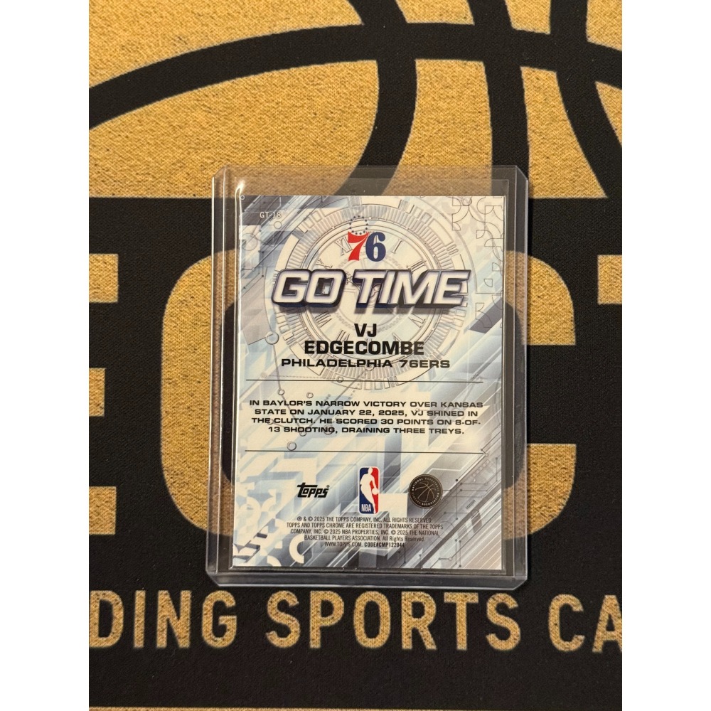 NBA Topps Vj Edgecombe 2025-26 Chrome Go Time RC 代-細節圖2