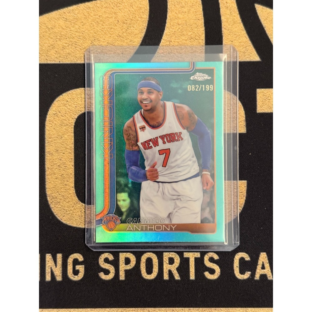 NBA Topps Carmelo Anthony 2025-26 Chrome 各式Base.特卡帶編大集合 代-規格圖1
