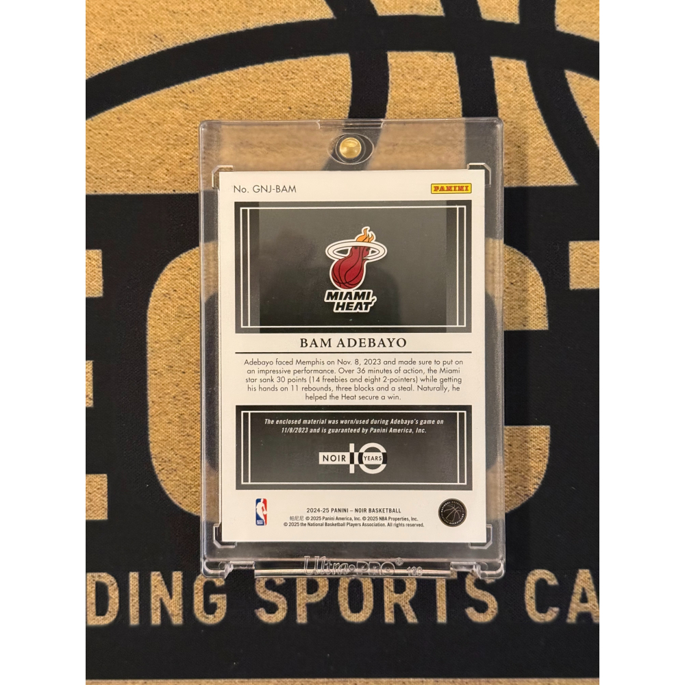 NBA Bam Adebayo Panini 2024-25 Game Night Jerseys /5 代-細節圖2