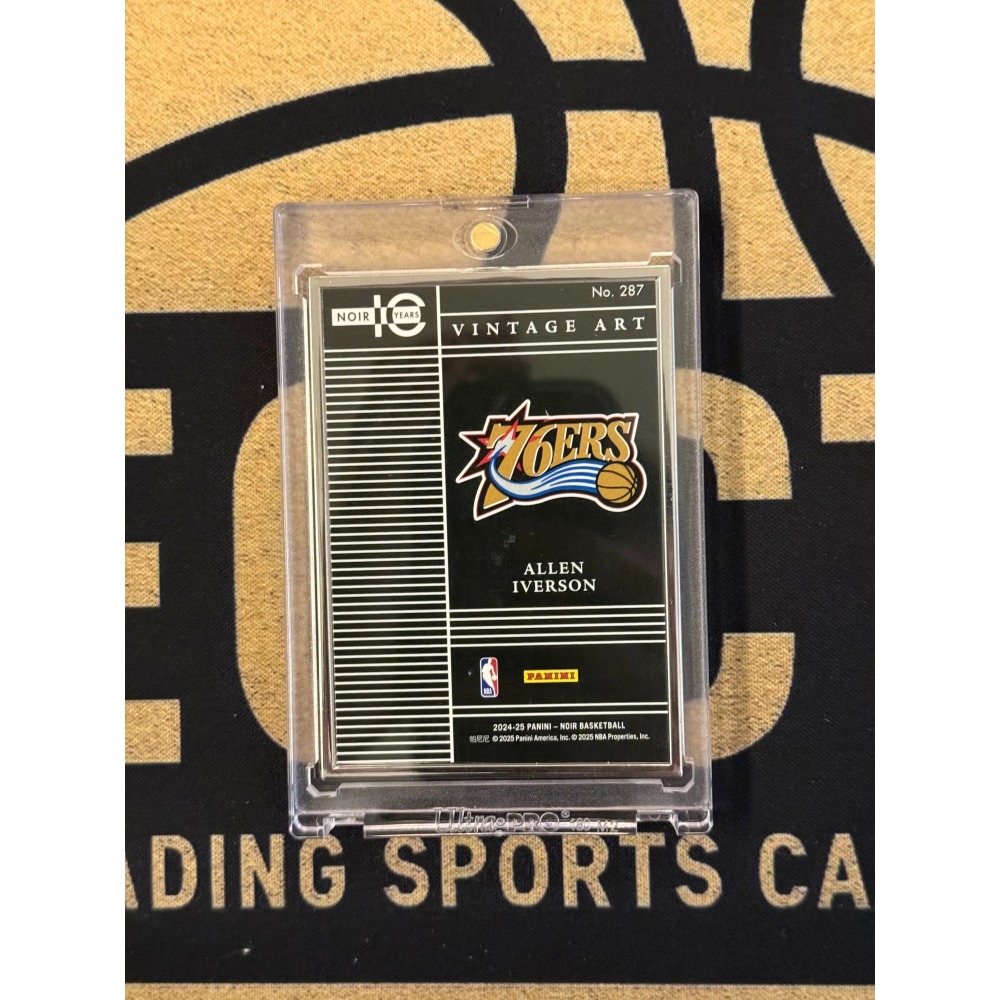 NBA Allen Iverson Panini 2024-25 Noir Vintage Art /25 文-細節圖2