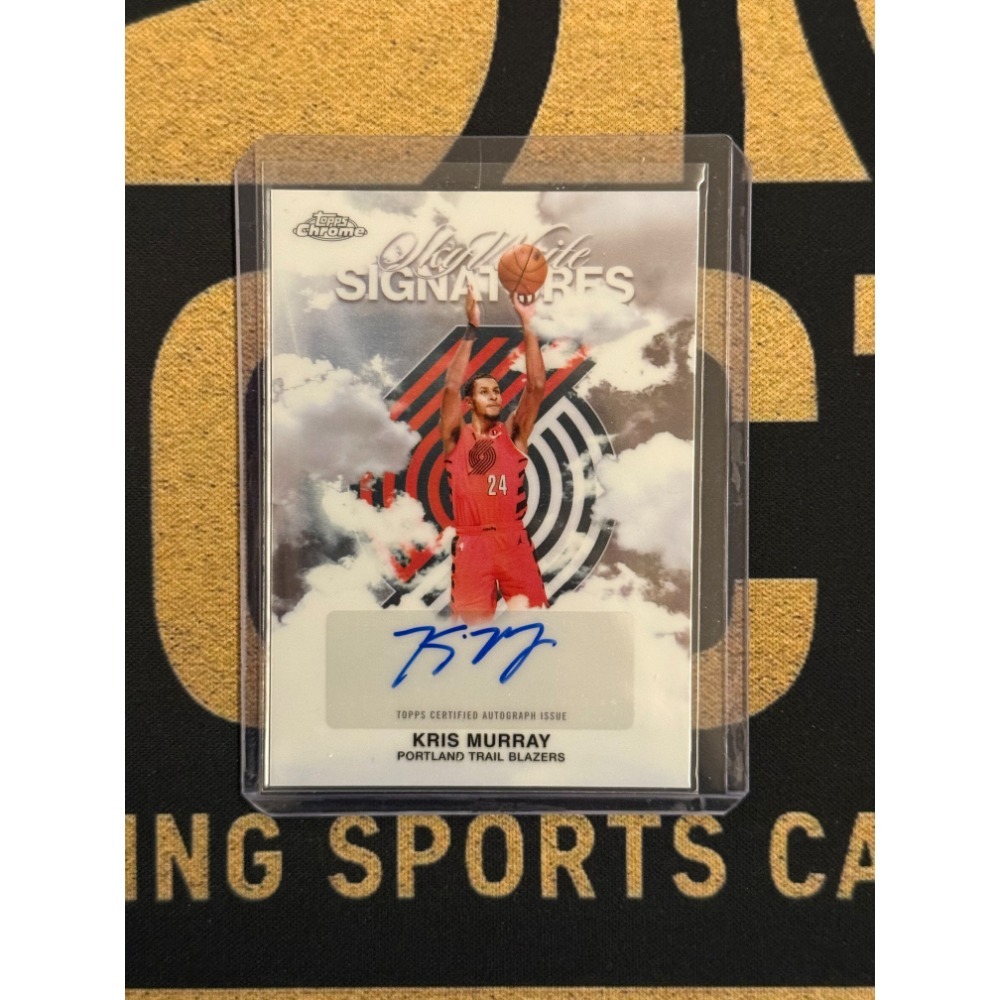 NBA Kris Murray Topps 2025-26 Chrom Sky Write Auto 民-規格圖2