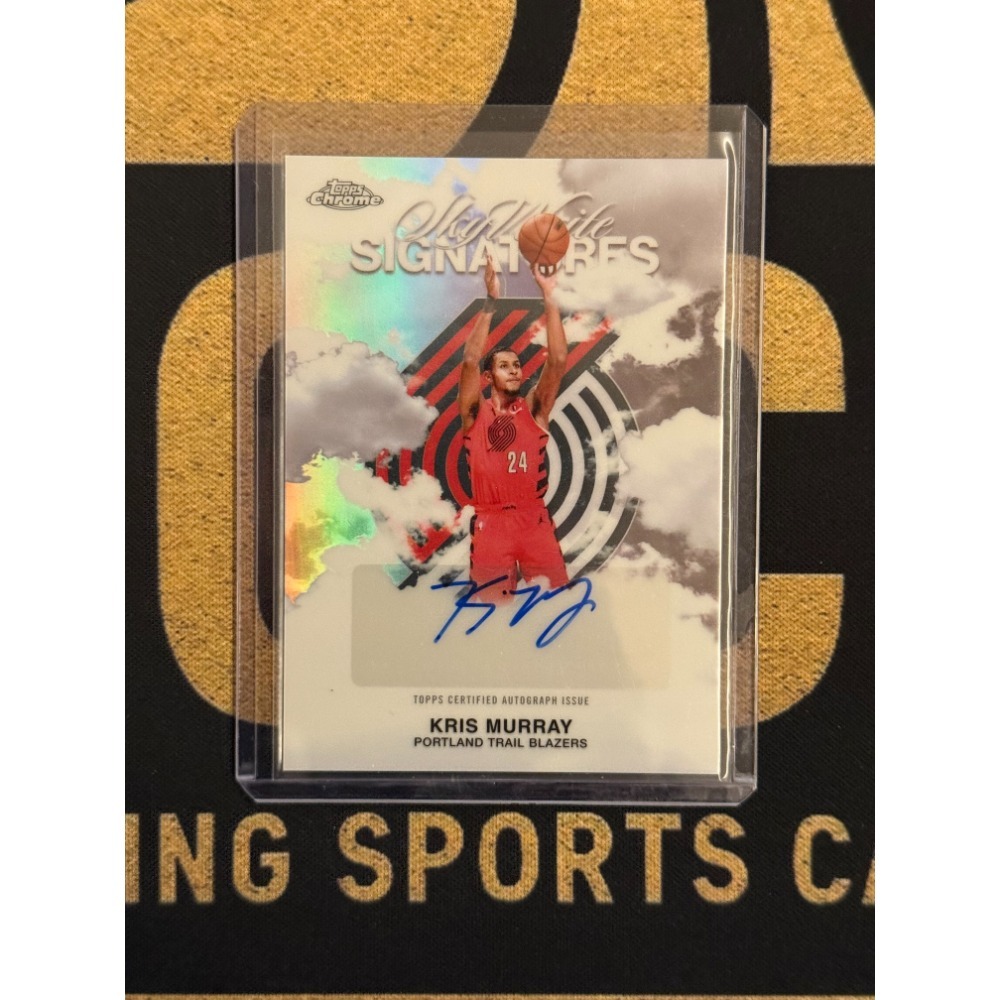NBA Kris Murray Topps 2025-26 Chrom Sky Write Auto 民-規格圖2