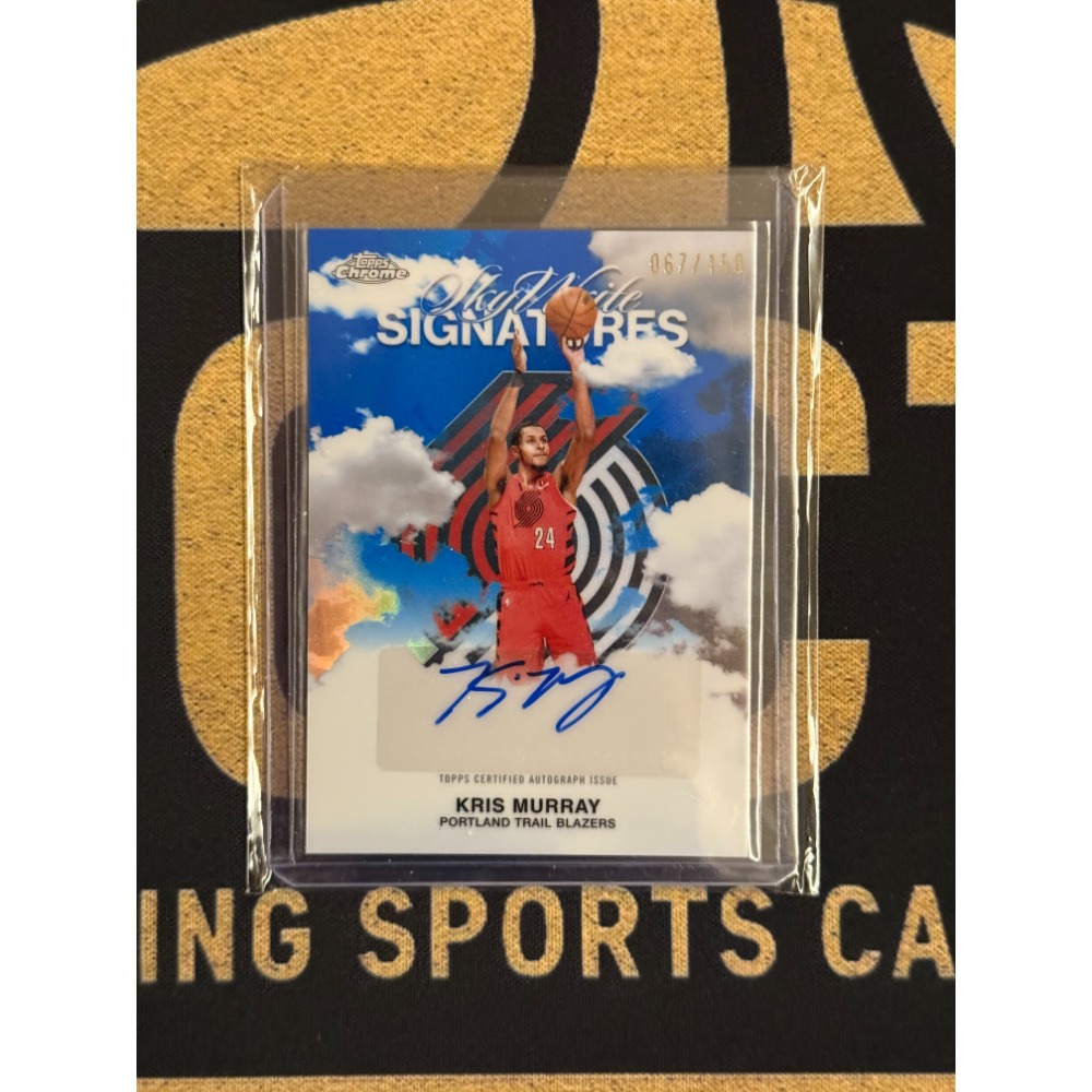 NBA Kris Murray Topps 2025-26 Chrom Sky Write Auto 民-規格圖2