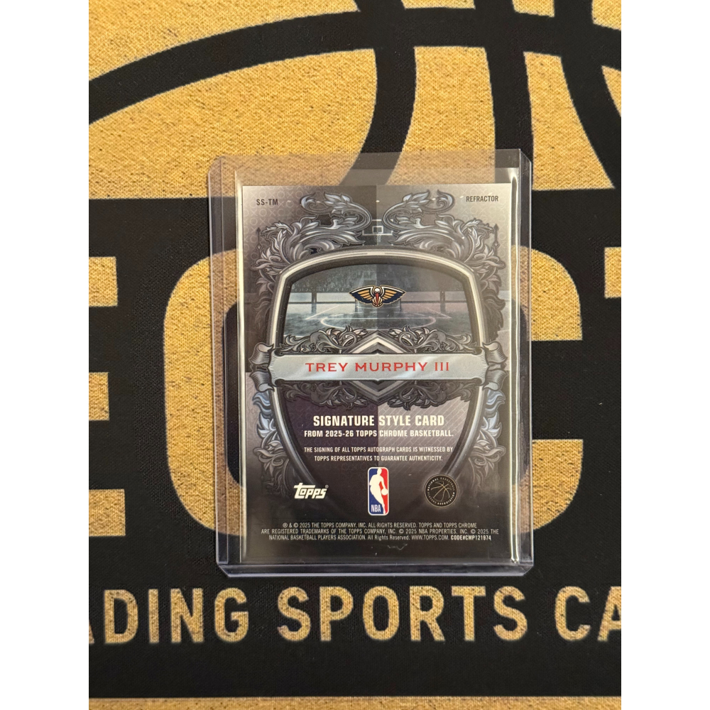 NBA Trey Murphy III Topps Chrome 2025-26 Signature Style 代-細節圖2