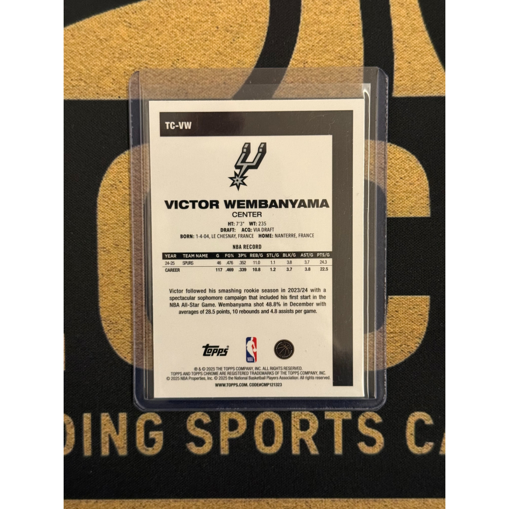 NBA Victor Wembanyama Topps Flaggship 2025-26 Base Mojo 代-細節圖2