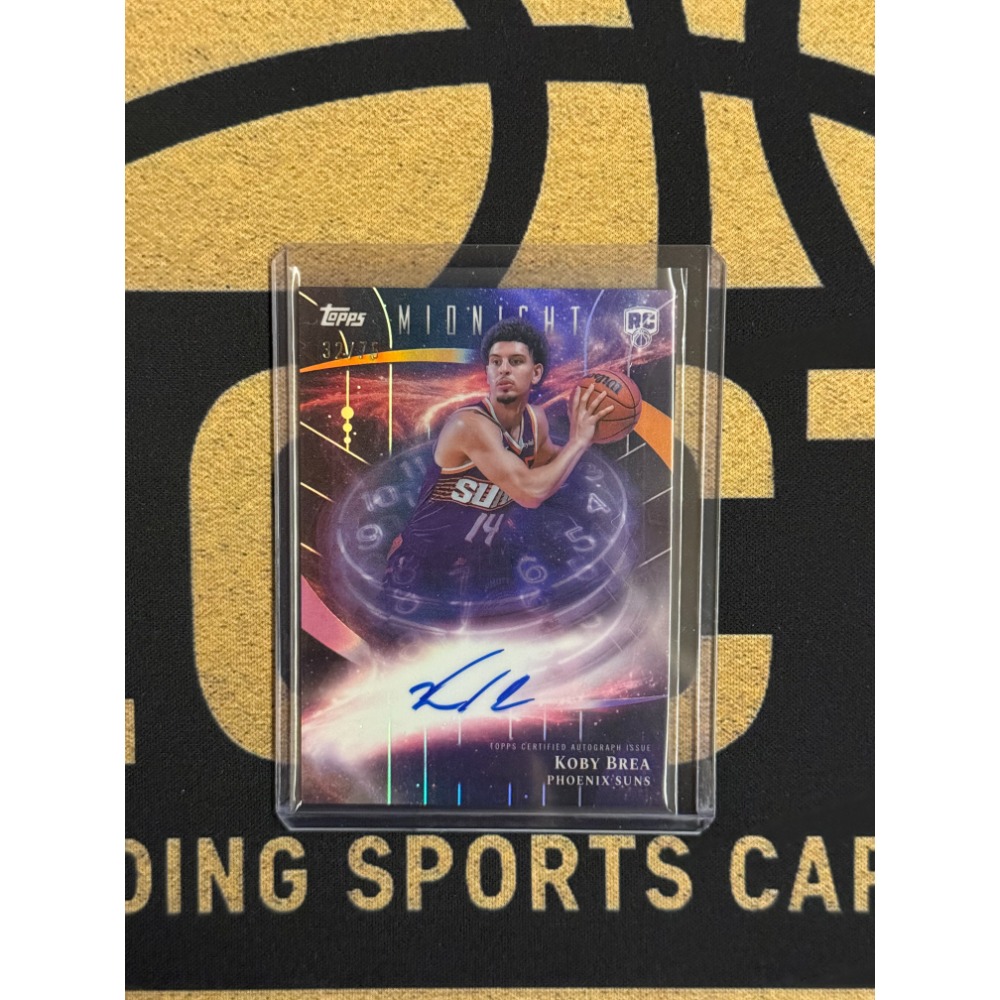 NBA Koby Brea Topps 2025-26 Stroke of Midnight RC 游-規格圖1