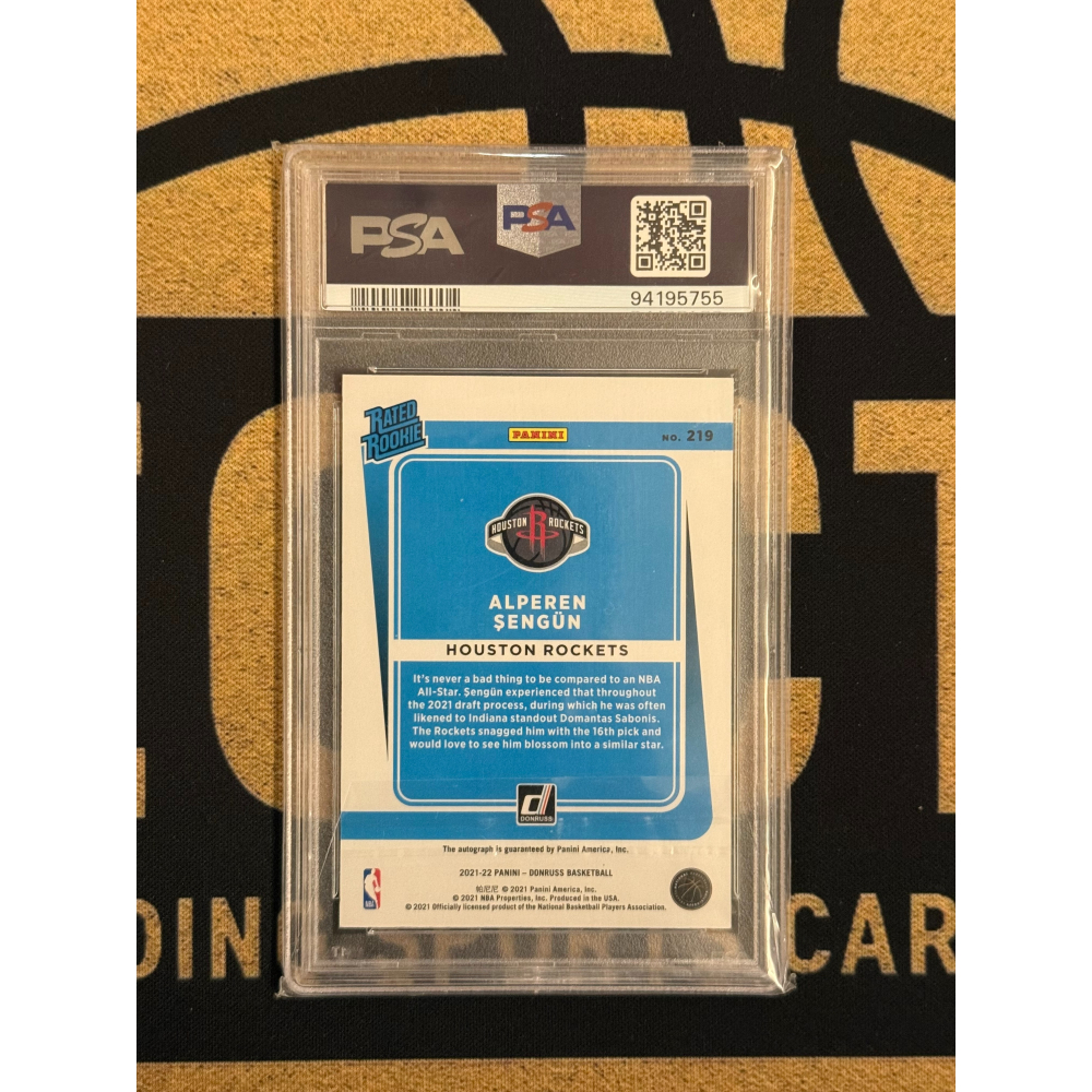NBA Alperen Sengun Panini 2021-22 Rated Rookie Mojo PSA9/10-細節圖2