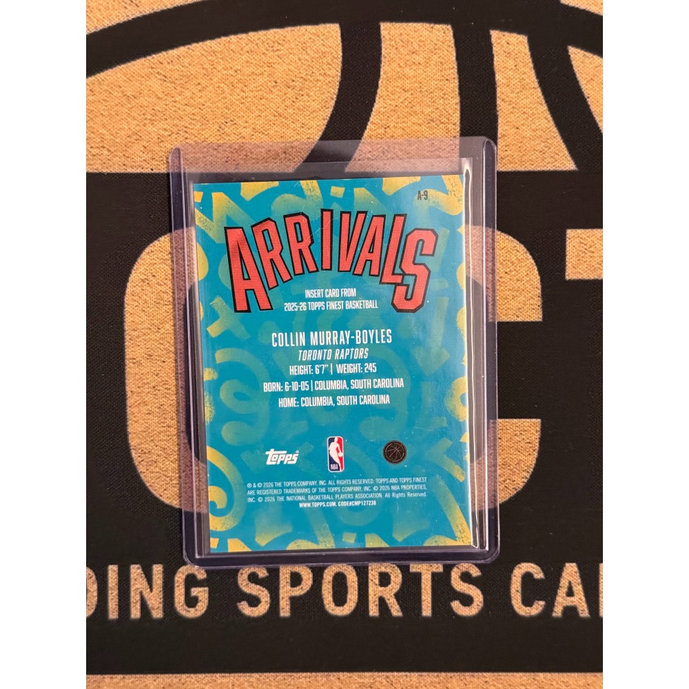 NBA 2025-26 Topps Finest Collin Murray-Boyles Arrivals /50-細節圖2