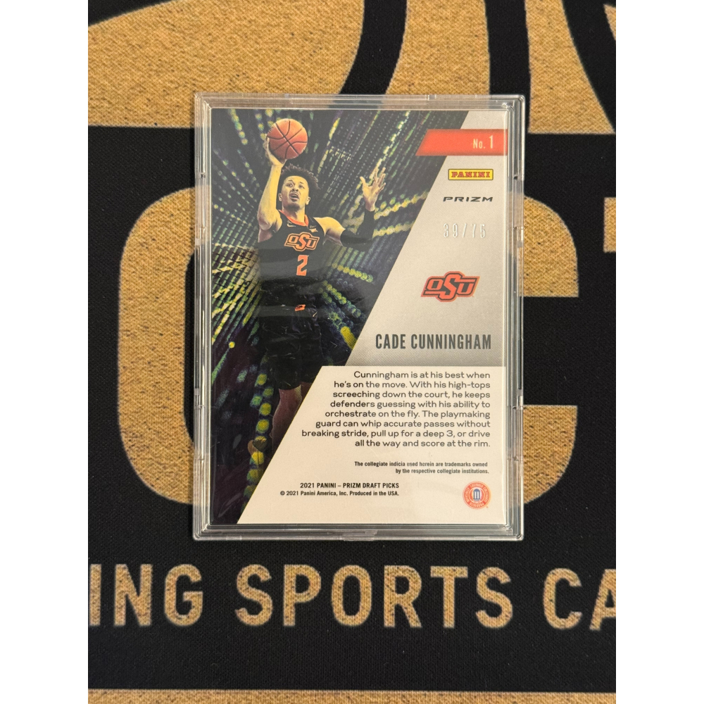 NBA 2021 Panini Prizm DP Cade Cunningham /75 橘 RC 民-細節圖2
