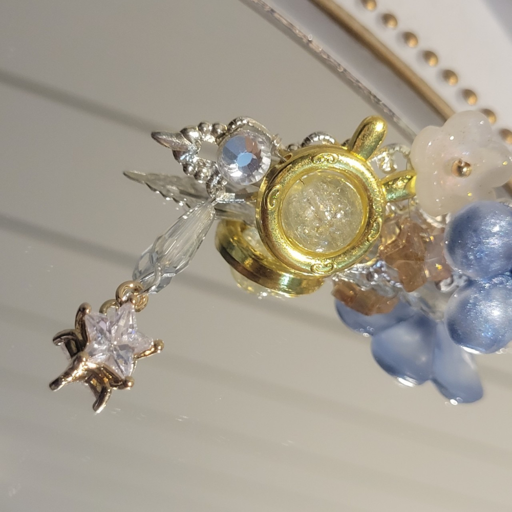 🌟戀與深空 沈星回 星辰花 印象髮夾-細節圖2