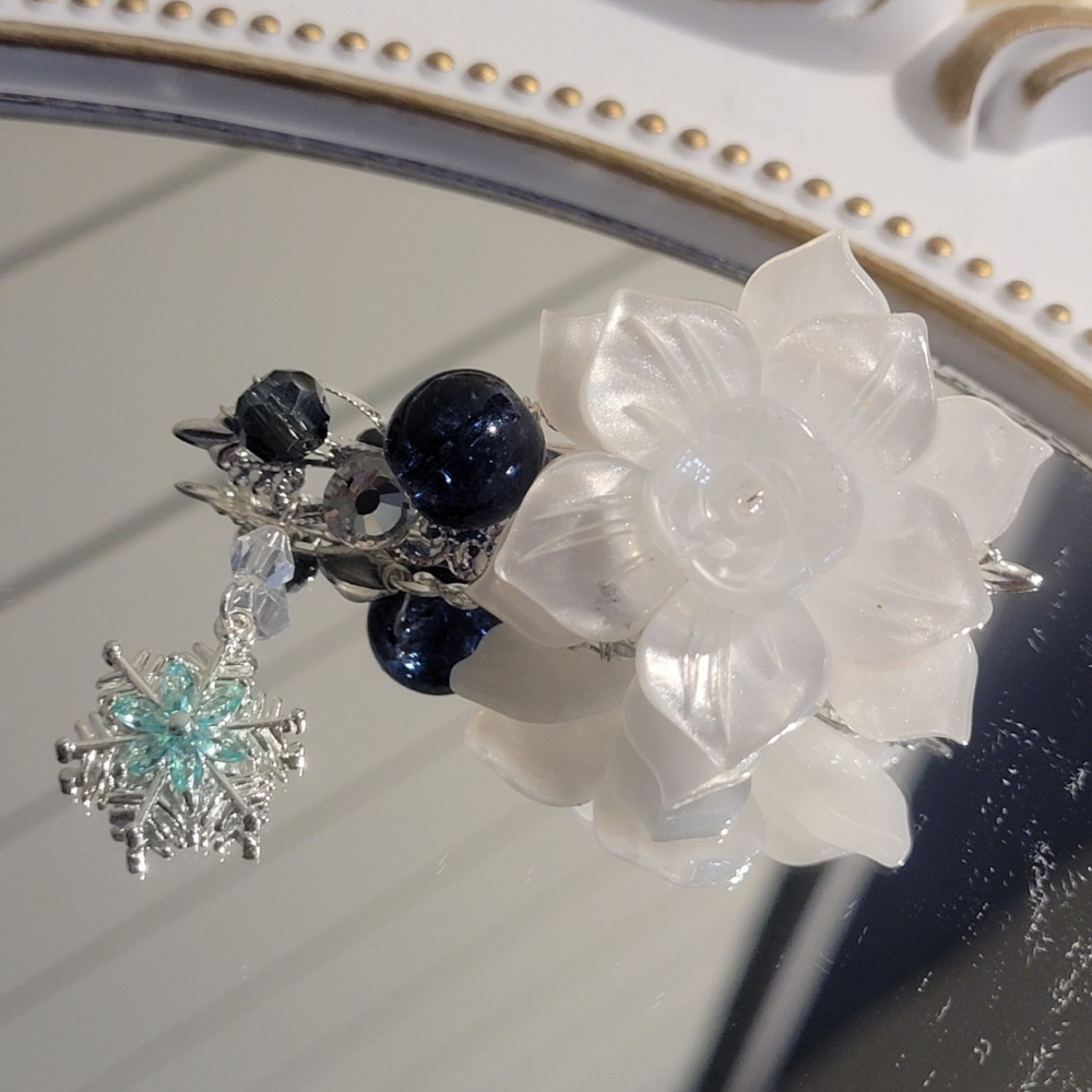 ❄️戀與深空 黎深 茉莉 印象髮夾-細節圖2