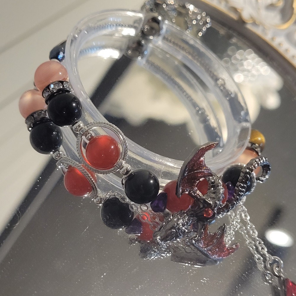 🐲戀與深空 秦徹 龍影殞落處 天然石手環-細節圖2