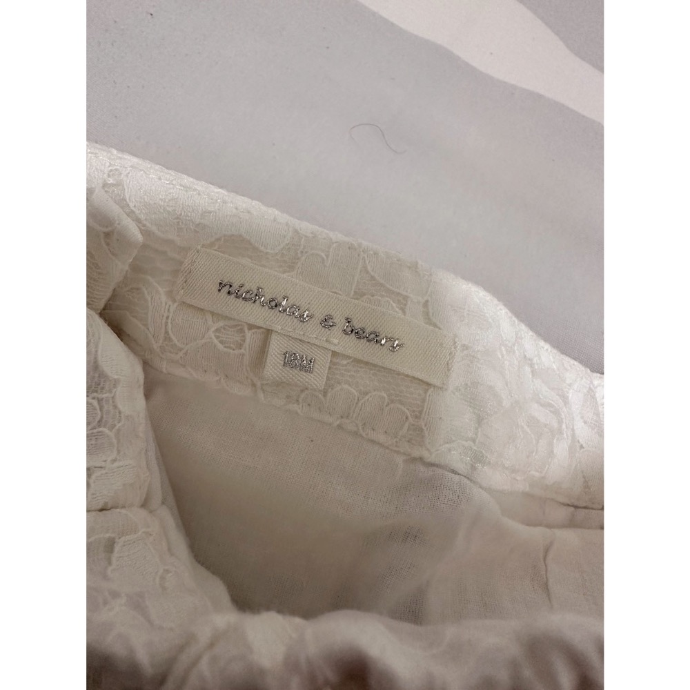 80cm 女童蕾絲白短褲-細節圖2