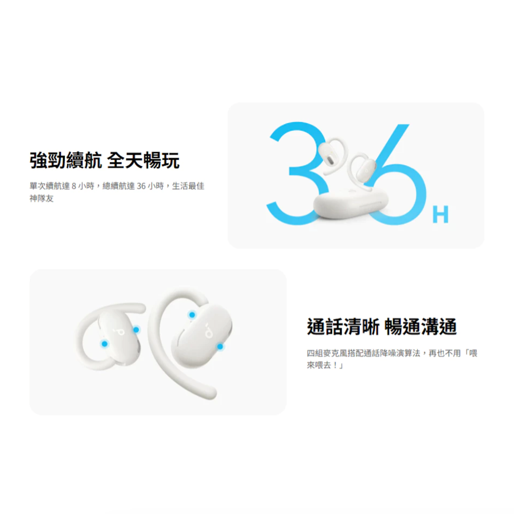 [哩哩摳摳] Soundcore 開放式藍牙耳機 V20i A3876-細節圖5