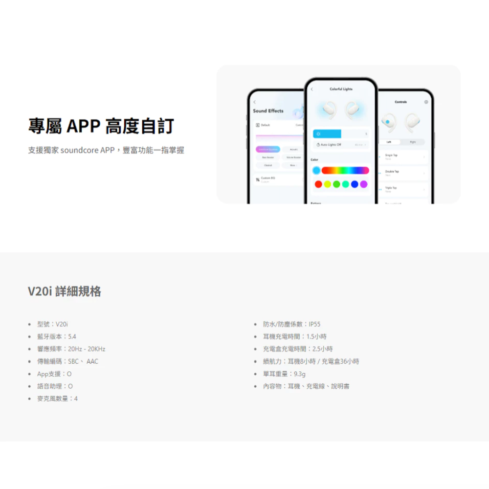 [哩哩摳摳] Soundcore 開放式藍牙耳機 V20i A3876-細節圖7