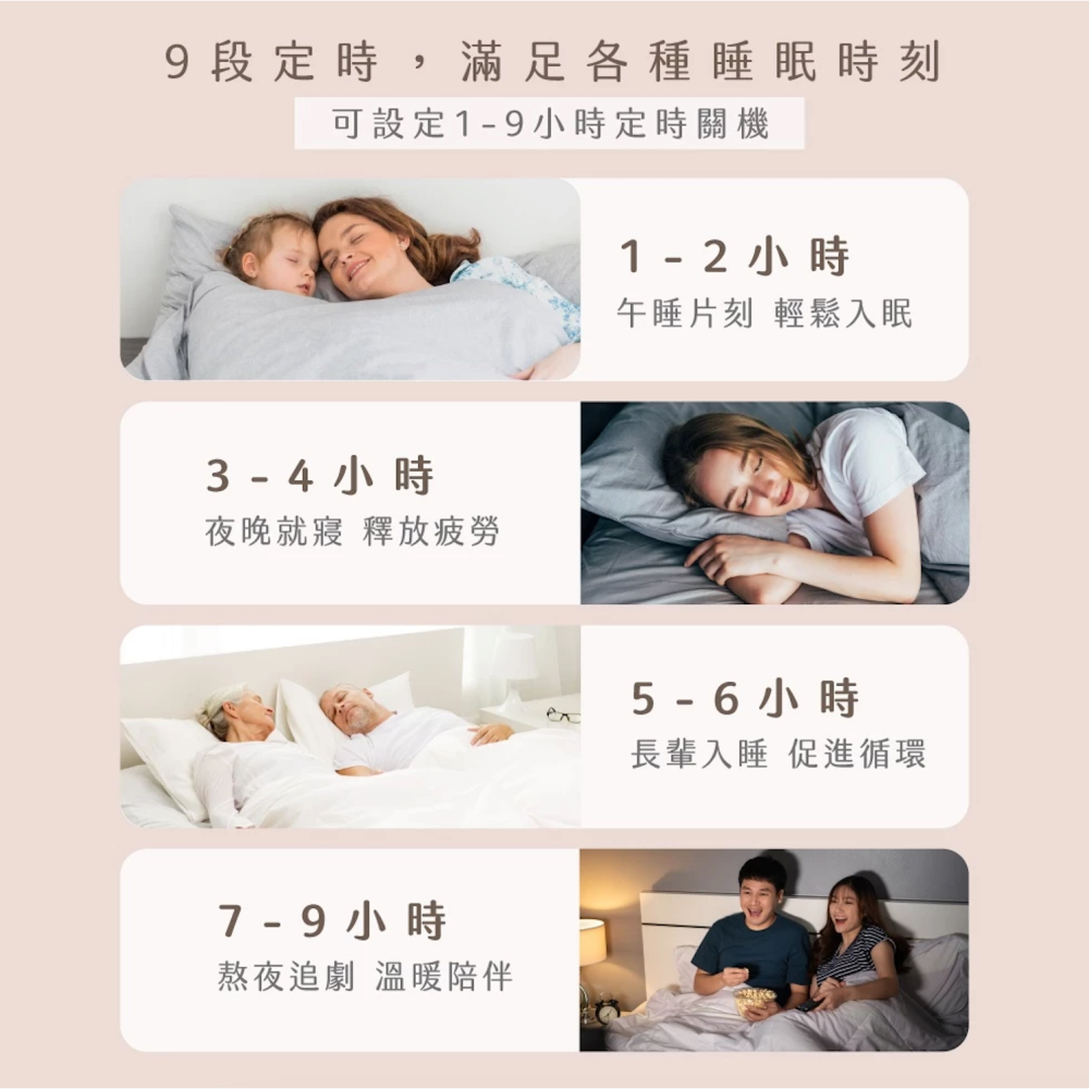 Kinyo 床墊型雙人溫控電熱毯 EB229 星灰 法蘭絨-細節圖4