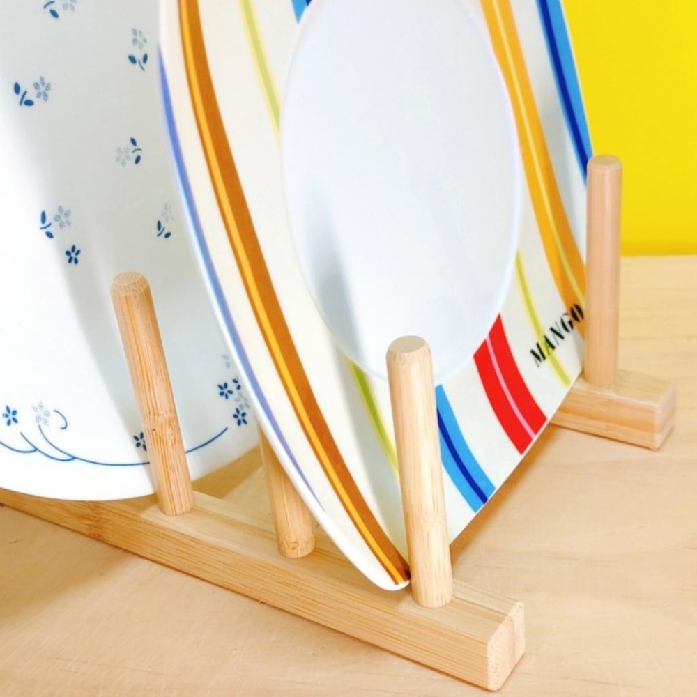 北歐風竹子置盤架 竹製置盤架 置盤架 盤架 竹子碗盤架 碗盤架 盤子架 竹子製作 廚房盤架 廚房收納 餐盤架 餐盤收納-細節圖2