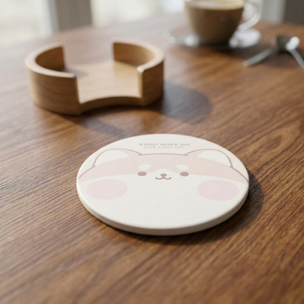 維亞文創陶瓷大吸水杯墊 台灣鶯歌製造 陶瓷吸水杯座 陶瓷吸水杯墊 大吸水杯墊 杯墊 大杯墊 文創杯墊 陶瓷杯墊-細節圖5