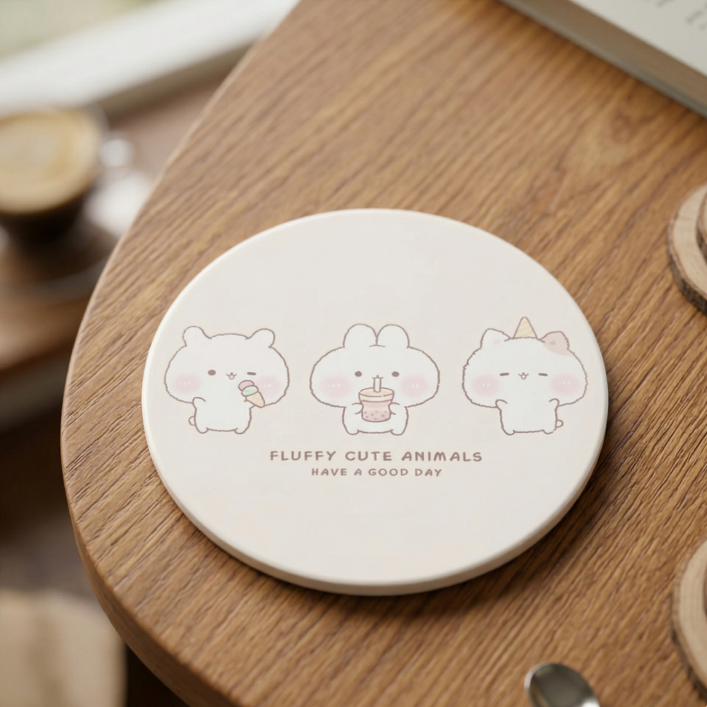 維亞文創陶瓷大吸水杯墊 台灣鶯歌製造 陶瓷吸水杯座 陶瓷吸水杯墊 大吸水杯墊 杯墊 大杯墊 文創杯墊 陶瓷杯墊-細節圖6