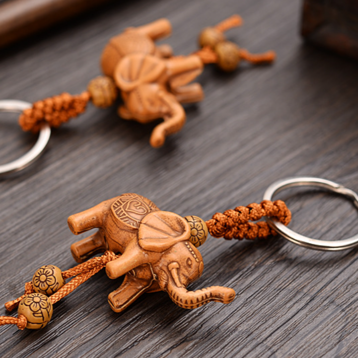 泰國吉祥小象鑰匙圈 小象鑰匙圈 鑰匙圈 大象鑰匙圈 key ring 可愛鑰匙圈 實用鑰匙圈 用品-細節圖3