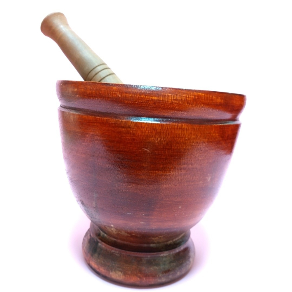 泰國進口傳統杵臼組 實木傳統杵臼 泰國臼 泰式杵臼 泰國涼拌青木瓜絲製作工具 泰國木臼 搗碎器 木瓜盆 搗中藥 搗麻糬-細節圖8