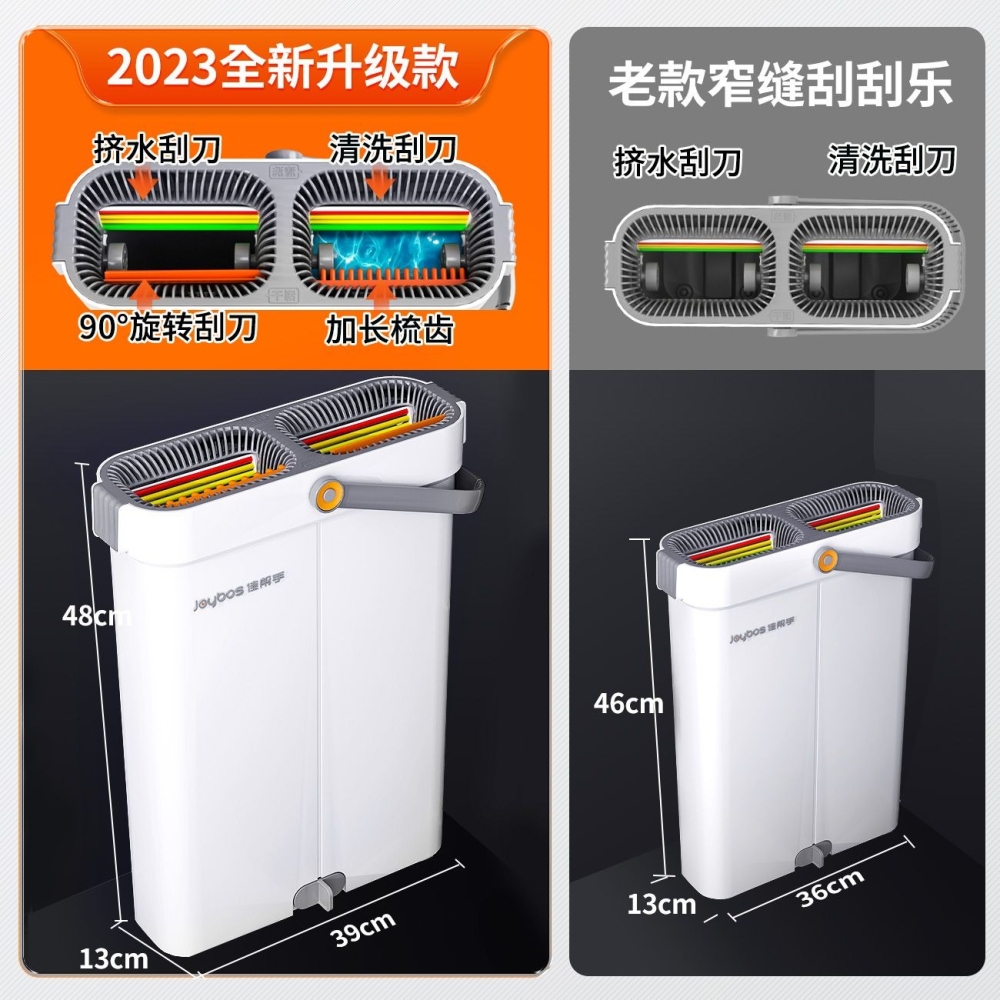 佳幫手拖把家用2023新款一拖淨拖布免手洗平板懶人墩布桶拖地神器-細節圖3