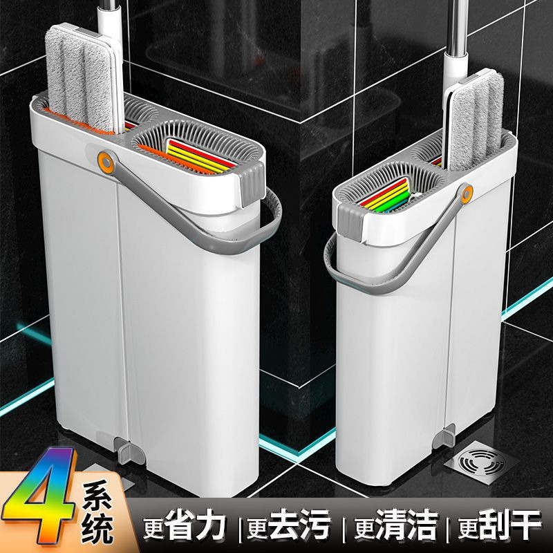 佳幫手拖把家用2023新款一拖淨拖布免手洗平板懶人墩布桶拖地神器-細節圖5