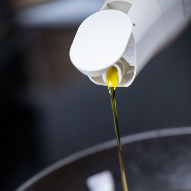 zuutii 油壺 廚房 自動開蓋 油罐 調料瓶 加拿大 玻璃 醬油瓶 重力油瓶-細節圖4