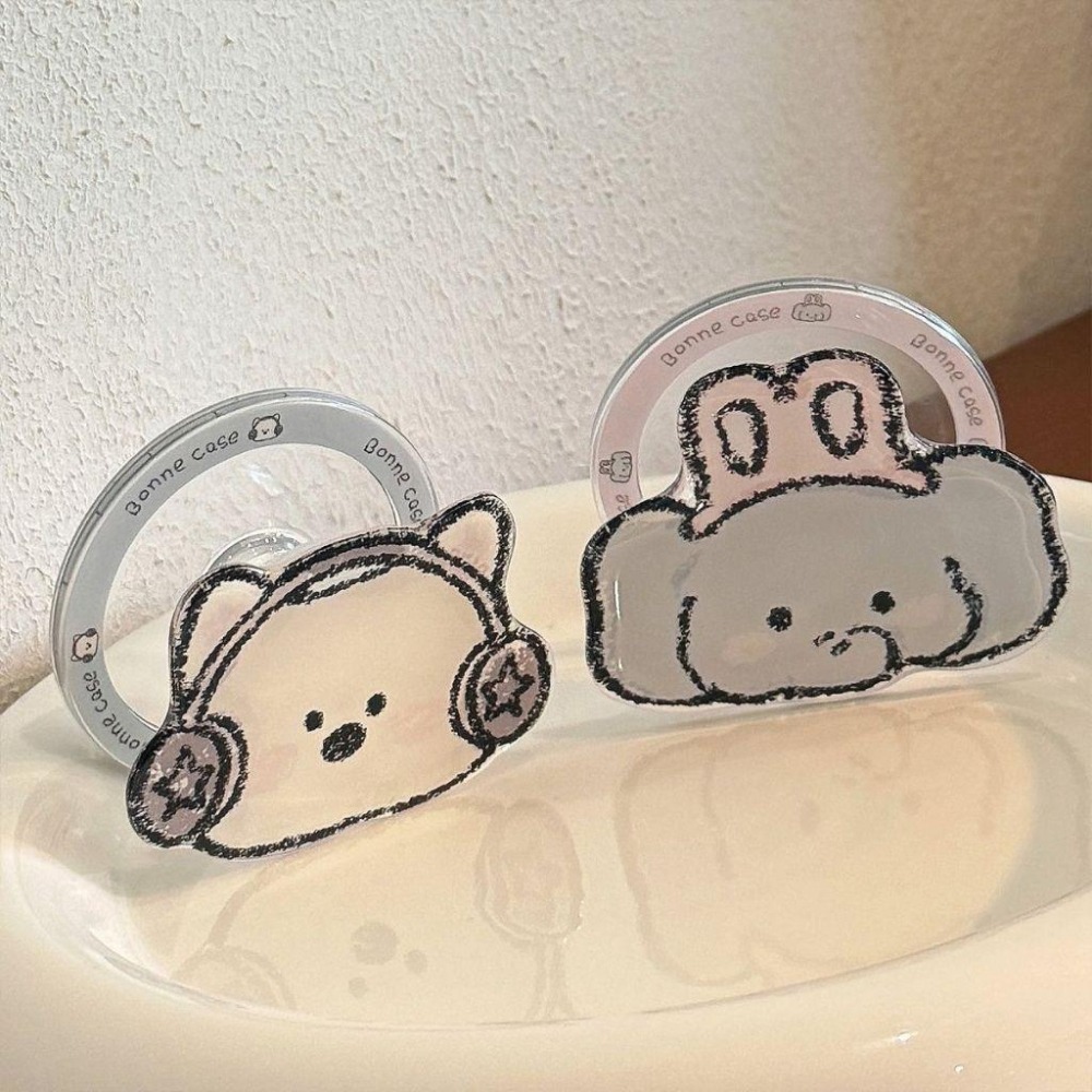 磁吸手機支架 小動物支架 Magsafe 磁吸支架 磁吸手機支架 手機支架 可愛ins小動物 多款創意支架 台灣現貨-細節圖4
