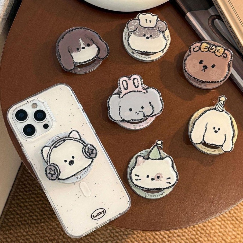 磁吸手機支架 小動物支架 Magsafe 磁吸支架 磁吸手機支架 手機支架 可愛ins小動物 多款創意支架 台灣現貨-細節圖8