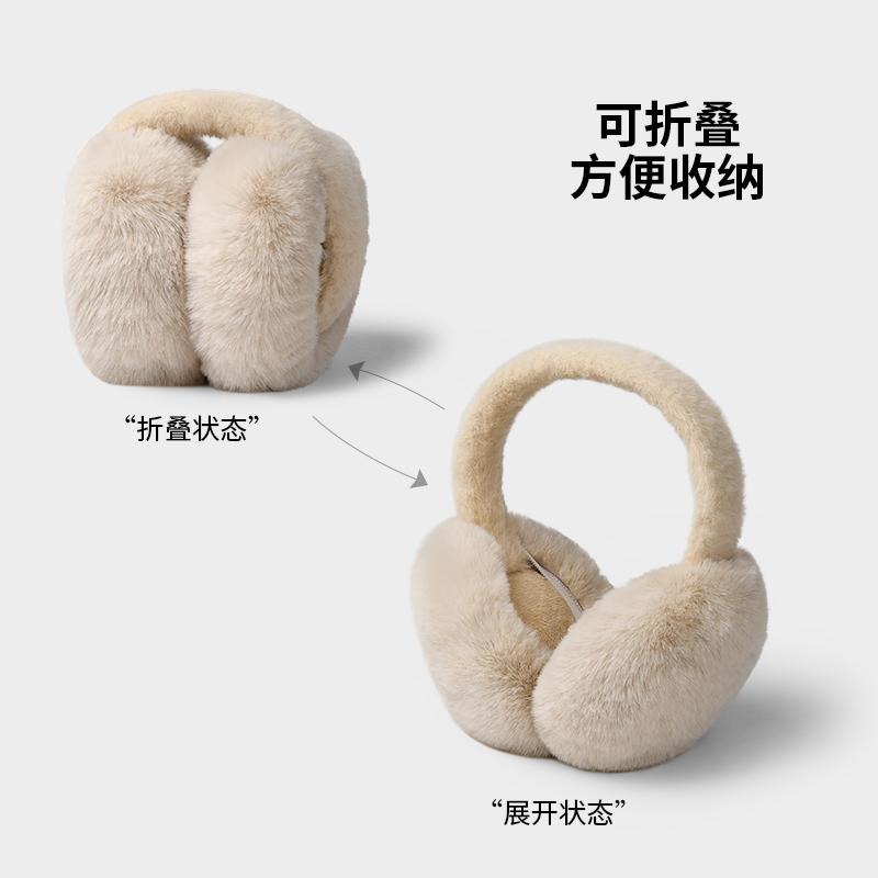 秋冬防寒 絨毛保暖耳罩 保暖耳罩 可折疊收納 防寒防凍耳罩 賞楓賞雪 保暖配件 耳朵保暖 出遊保暖 毛毛耳罩 台灣現貨-細節圖6