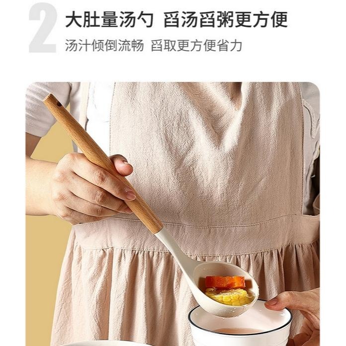 硅膠廚具 不沾鍋專用廚具 廚具 廚房用具煎鏟 鍋鏟 湯勺 廚具套組 不沾鍋廚具 烘焙料理 打蛋器 烘培 台灣現貨-細節圖4
