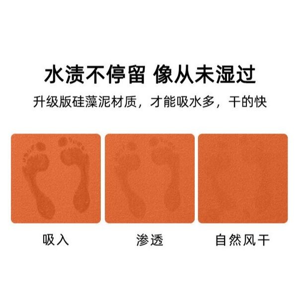 可愛硅藻泥墊 吸水地墊 吸水墊 矽藻土墊 吸水墊 地墊 珪藻土地墊 防滑墊 浴室墊 吸水浴室墊 止滑墊 台灣現貨-細節圖3