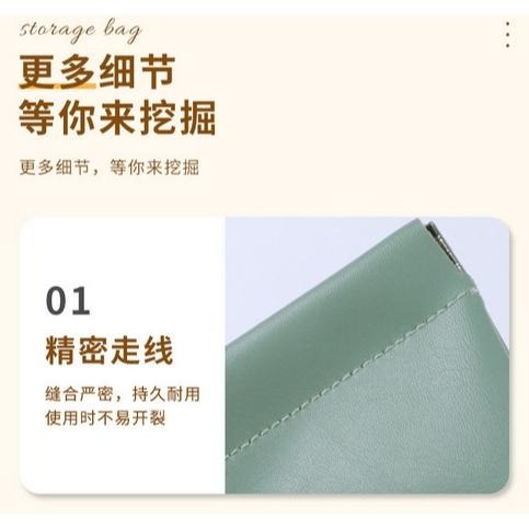 彈片收納包 隨身收納包 皮革收納包 耳機收納包 皮革零錢包 耳機包 鑰匙包 收納 現貨 耳機收納 飾品收納 鑰匙包-細節圖4